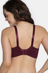 Zivame Unbound Padded Non Wired Full Coverage T-Shirt Bra - Beet Red — thumbnail 3